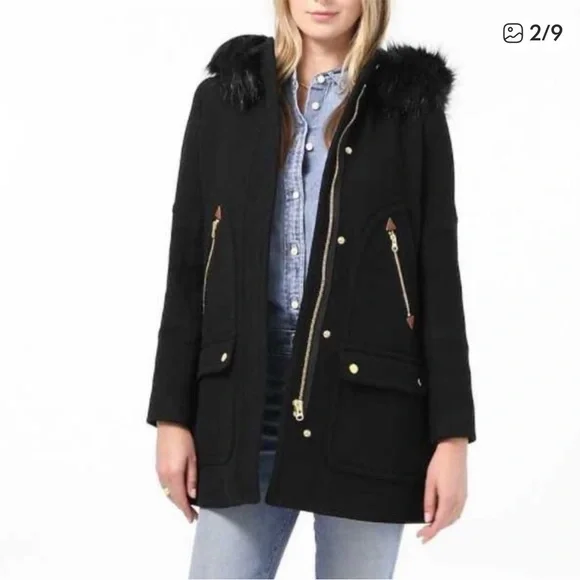 J. Crew chateau parka in Italian stadium cloth wool - Picture 6 of 14